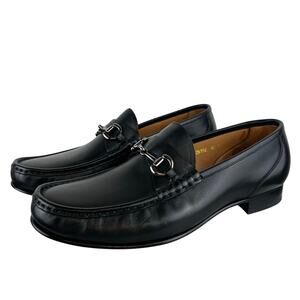 Men's Beckett Simonon Beaumont Loafers Black Full Grain Leather Shoes (Sz 11)